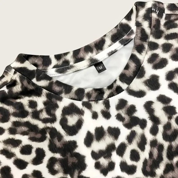 NWT Black Leopard print soft bodysuit - Picture 4 of 6